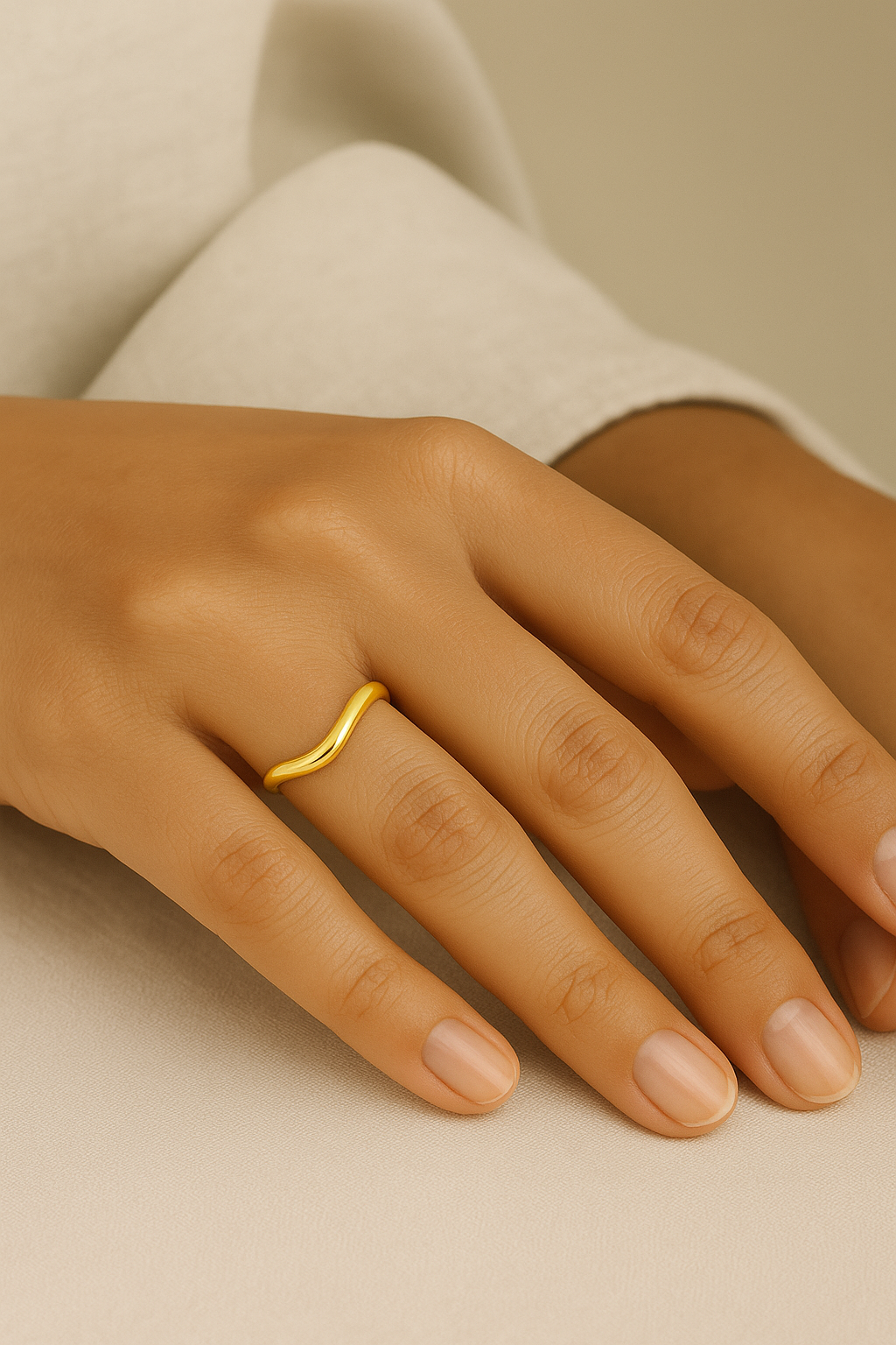 Minimalist Gold-Plated Ring