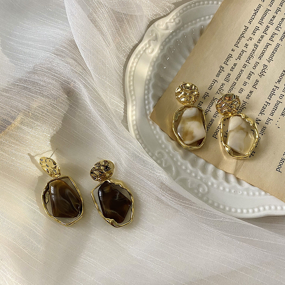 Amber Image Earring