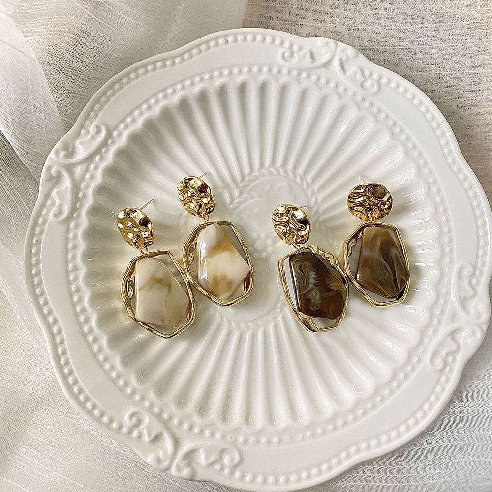 Amber Image Earring