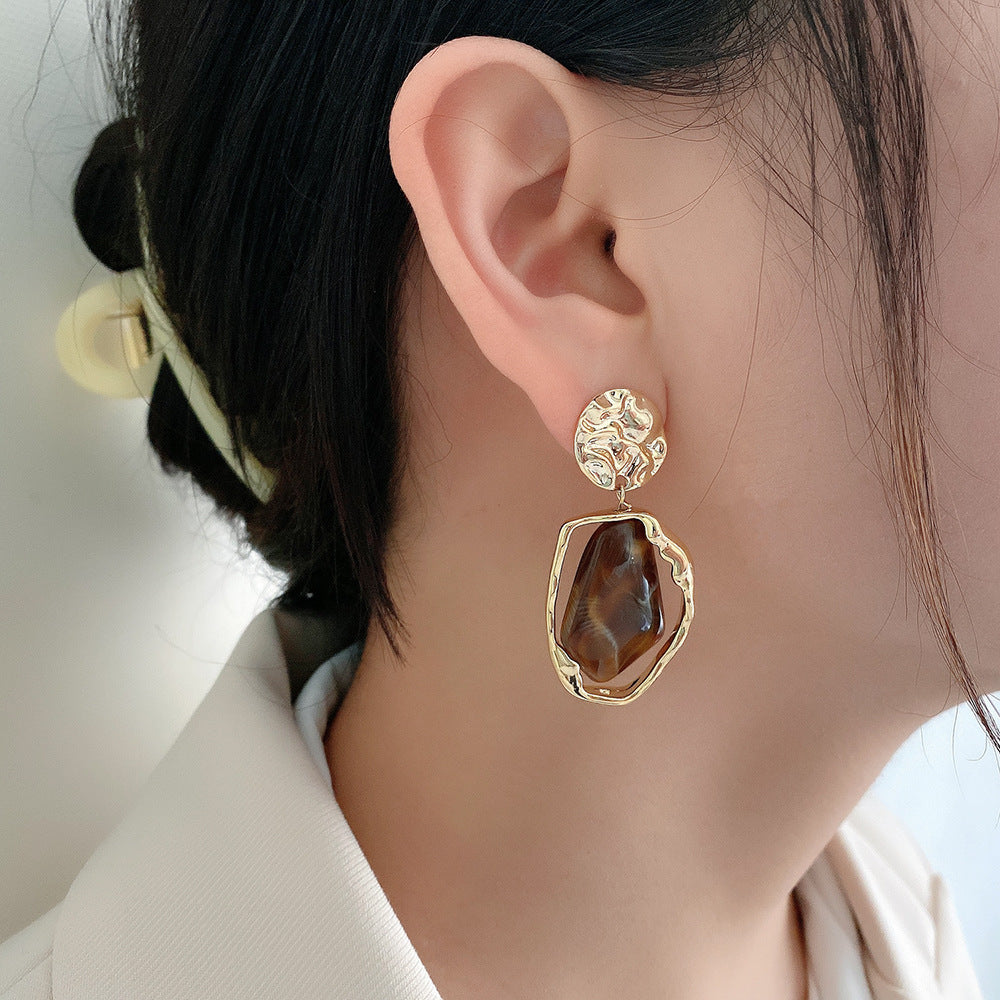 Amber Image Earring