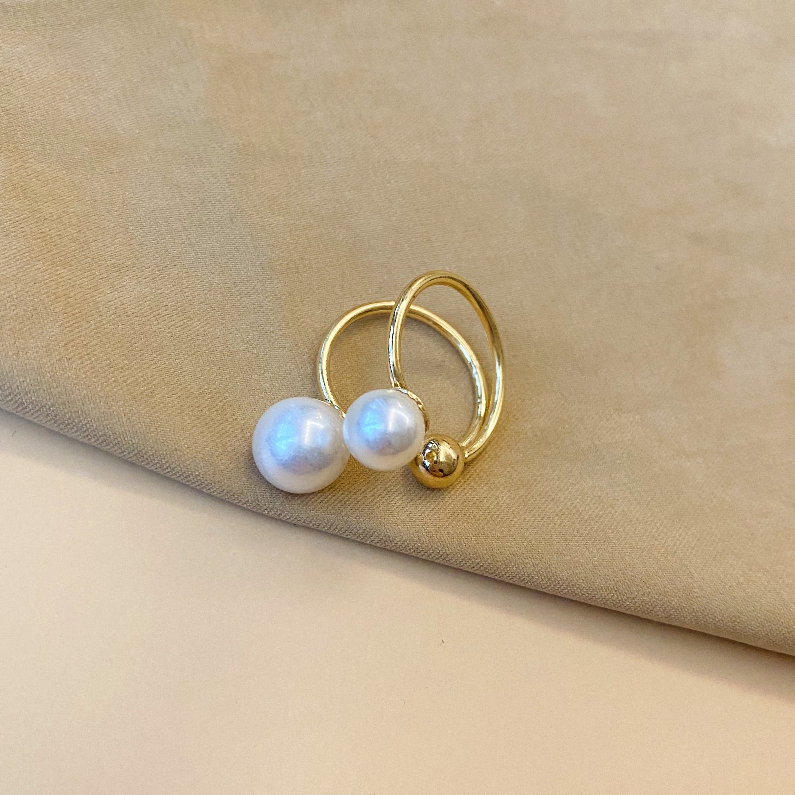 Dual Pearl Ring